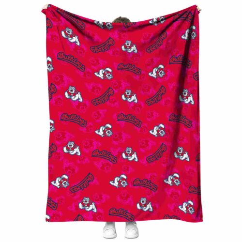 fresno state bulldogs diehard fans red blanket best selling