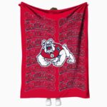 fresno state bulldogs fan pride red blanket best selling