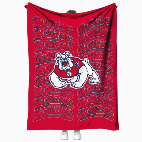 fresno state bulldogs fan pride red blanket best selling