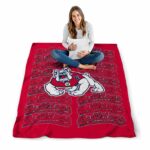 fresno state bulldogs fan pride red blanket best selling