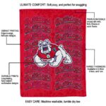 fresno state bulldogs fan pride red blanket best selling