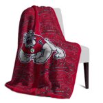 fresno state bulldogs fan pride red blanket best selling