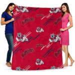 fresno state bulldogs fan spirit red blanket best selling