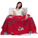 fresno state bulldogs fan spirit red blanket best selling