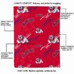 fresno state bulldogs fan spirit red blanket best selling