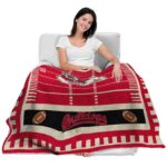 fresno state bulldogs football field red blanket best selling