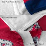 fresno state bulldogs gradient dots red blanket premium grade