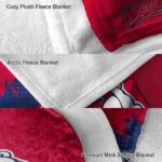 fresno state bulldogs grunge texture red blanket premium grade