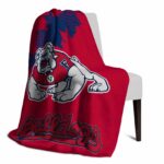 fresno state bulldogs grunge texture red blanket top rated