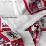 fresno state bulldogs mickey minnie red white blanket best selling