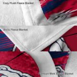 fresno state bulldogs paint streaks red white blanket best selling