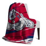 fresno state bulldogs paint streaks red white blanket best selling