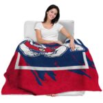 fresno state bulldogs splatter effect red blanket latest model