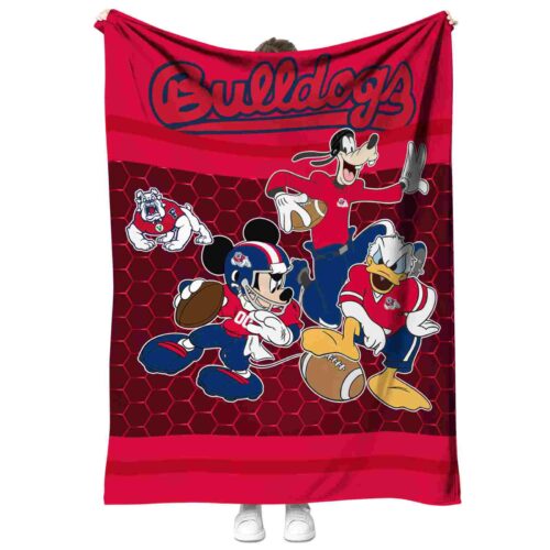 fresno state bulldogs three musketeers red blanket best selling