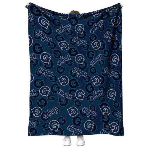 georgetown hoyas diehard fans blue blanket best selling