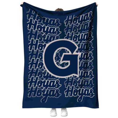 georgetown hoyas fan pride blue blanket best selling