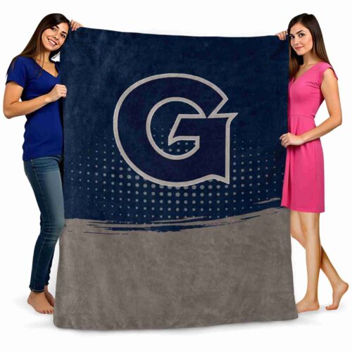 georgetown hoyas gradient dots blue blanket fashion forward