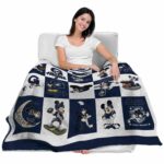 georgetown hoyas mickey minnie blue white blanket best selling