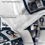 georgetown hoyas mickey minnie blue white blanket best selling