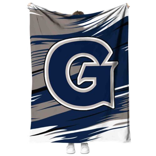 georgetown hoyas paint streaks blue white blanket best selling