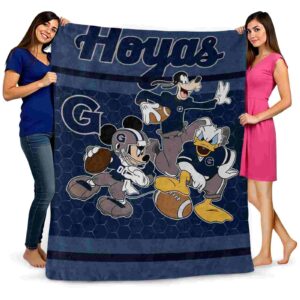 georgetown hoyas three musketeers blue blanket fashion forward