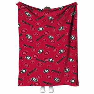 georgia bulldogs diehard fans red blanket best selling