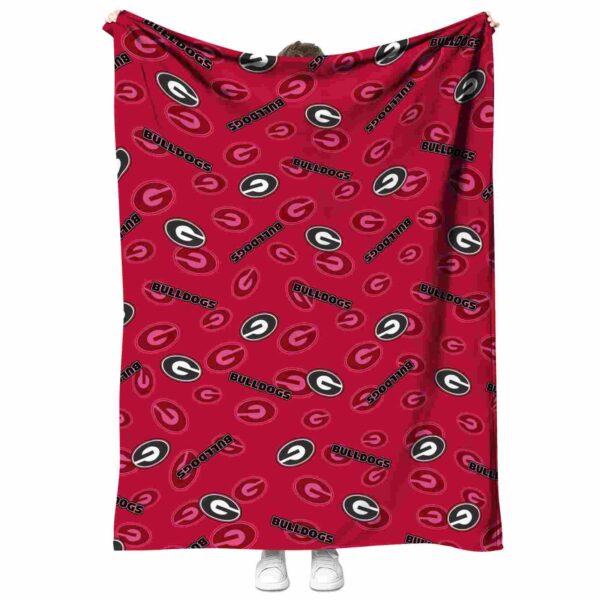 georgia bulldogs diehard fans red blanket best selling