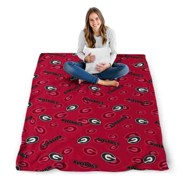 georgia bulldogs diehard fans red blanket high quality