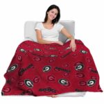 georgia bulldogs diehard fans red blanket latest model