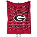 georgia bulldogs fan pride red blanket best selling