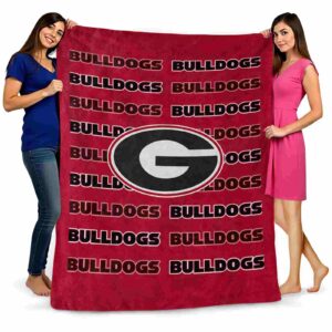 georgia bulldogs fan pride red blanket fashion forward