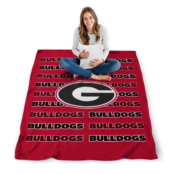 georgia bulldogs fan pride red blanket high quality