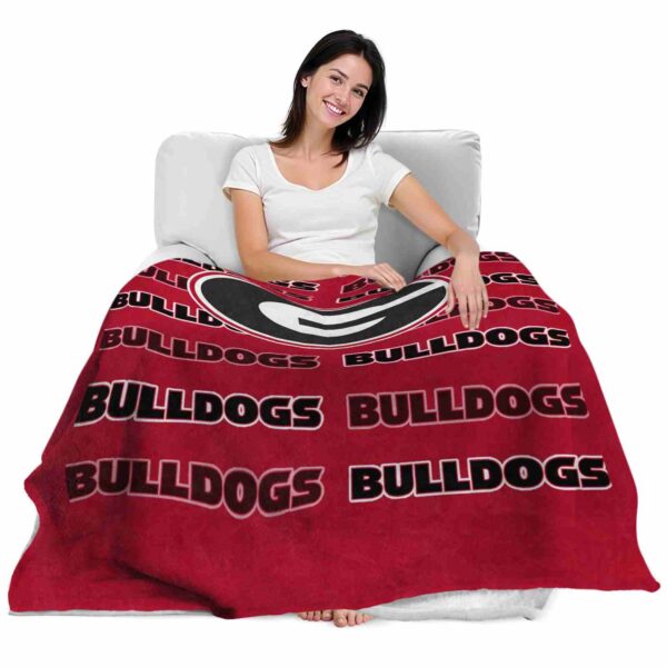 georgia bulldogs fan pride red blanket latest model