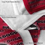 georgia bulldogs fan pride red blanket premium grade