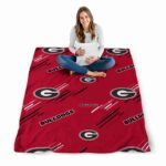 georgia bulldogs fan spirit red blanket high quality