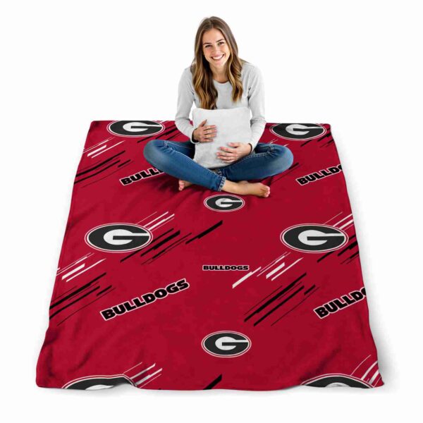 georgia bulldogs fan spirit red blanket high quality