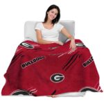 georgia bulldogs fan spirit red blanket latest model