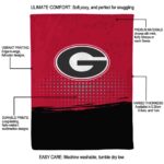 georgia bulldogs gradient dots red blanket new arrival