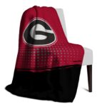 georgia bulldogs gradient dots red blanket top rated
