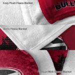 georgia bulldogs grunge texture red blanket premium grade