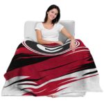 georgia bulldogs paint streaks red white blanket latest model