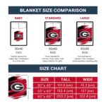 georgia bulldogs paint streaks red white blanket trendy