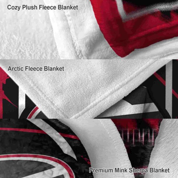 georgia bulldogs splatter effect red blanket premium grade
