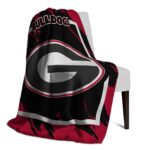 georgia bulldogs splatter effect red blanket top rated