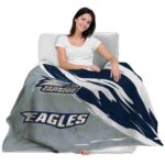 georgia southern eagles brushstrokes blue white blanket best selling