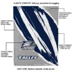 georgia southern eagles brushstrokes blue white blanket best selling
