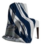 georgia southern eagles brushstrokes blue white blanket best selling