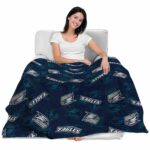 georgia southern eagles diehard fans blue blanket latest model