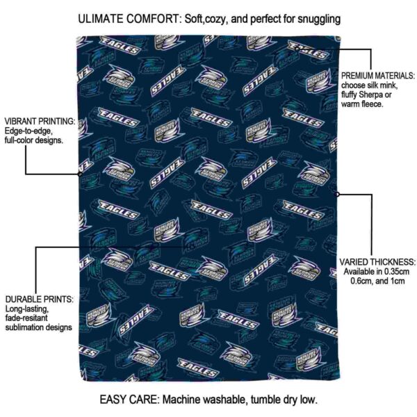georgia southern eagles diehard fans blue blanket new arrival