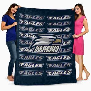 georgia southern eagles fan pride blue blanket fashion forward